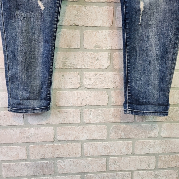 Kancan Womens Double Patched Distressed Holy Denim Jeans Size W 11 29 - Picture 13 of 15